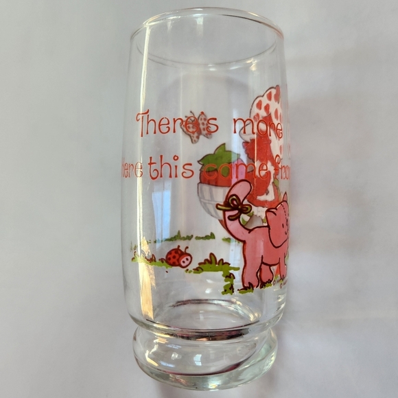 Vintage 1980s Strawberry Shortcake Drinking Glasses Set Of 3 - Picture 3 of 5